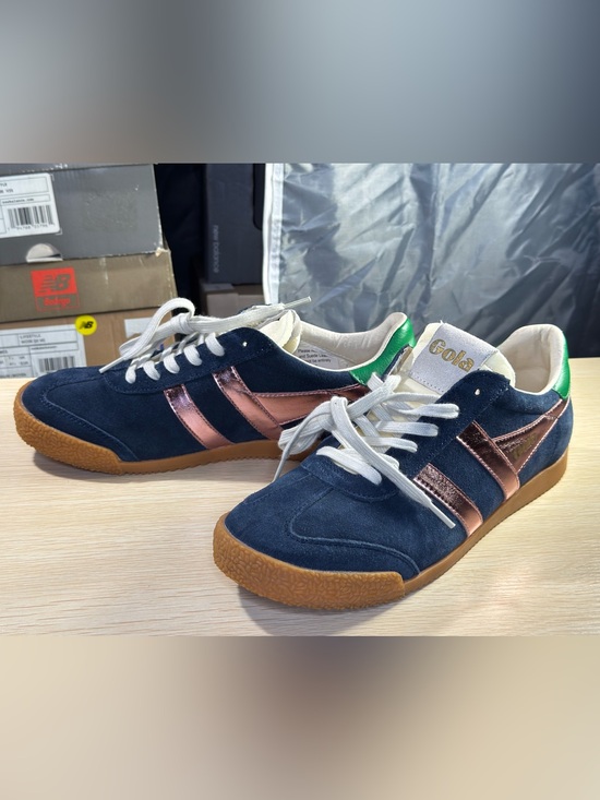 Gola Shoes - GOLA Elan Glitz Trainer Navy Blue, Pink, Green Women’s Size 9 Sneakers CLB790